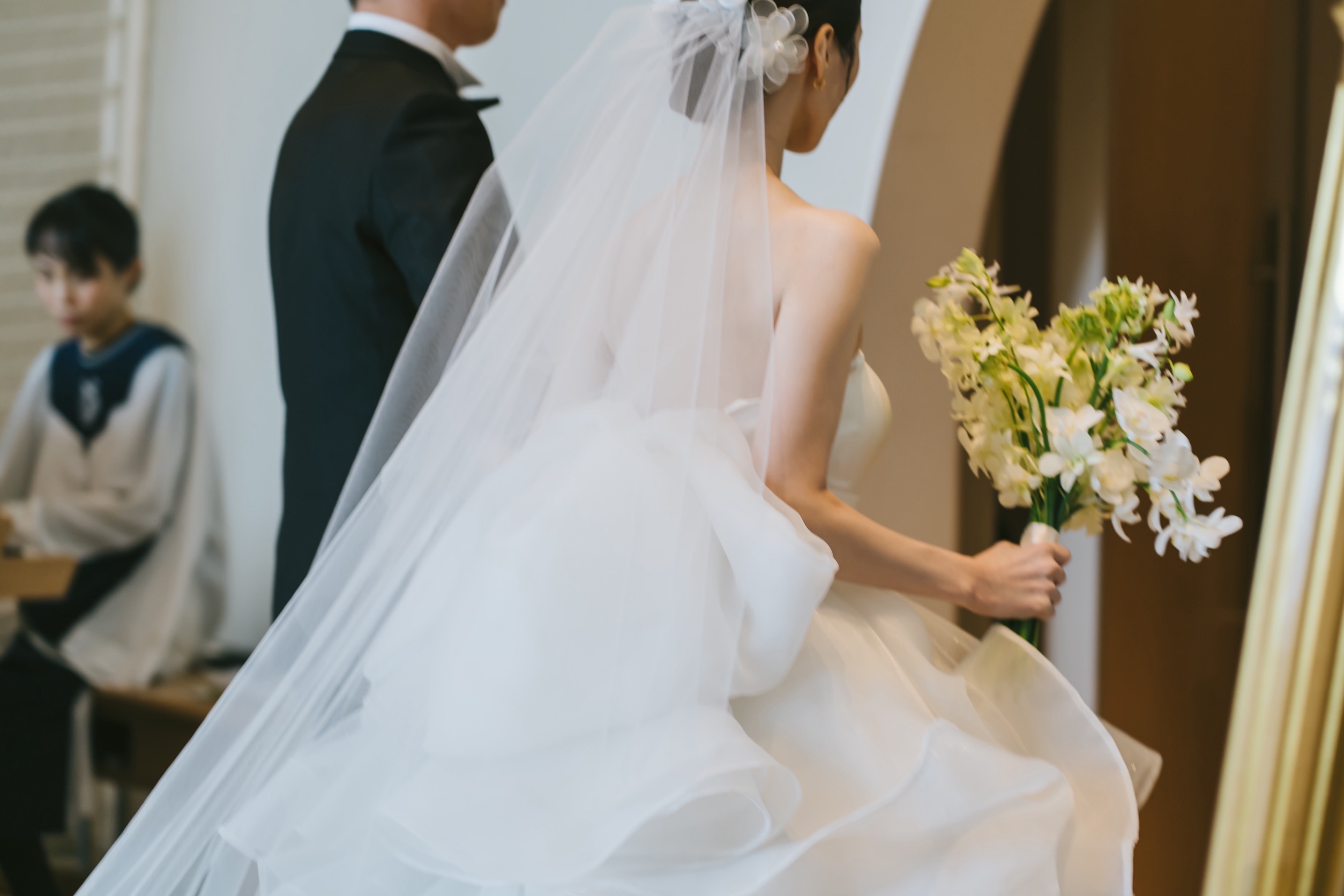 オーダーウエディングドレスとレンタルタキシード